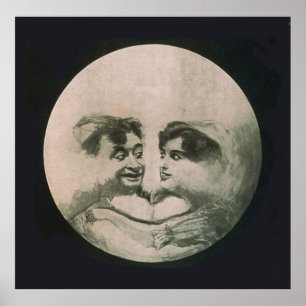 Poster Ilusão óptica da lua