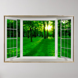 Pôster Ilusões da baía Branca sobre um parque