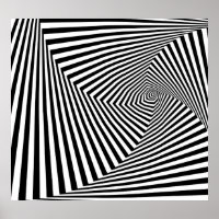 Ilusões Ópticas: Abstrato Geométrico em Striped.