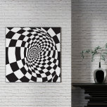 Poster Ilusões ópticas modernas, preto e branco<br><div class="desc">Ilusões ópticas Poster de decoração de Muro Negro e Branco - Sabe-se que ilusões ópticas confundem seus poderes de percepção e enganam seus olhos, mas também podem melhorar sua visão e "olho" não pode acreditar em piscar os olhos de piscar os olhos! Esse poster com uma ilusão óptica escura e...</div>