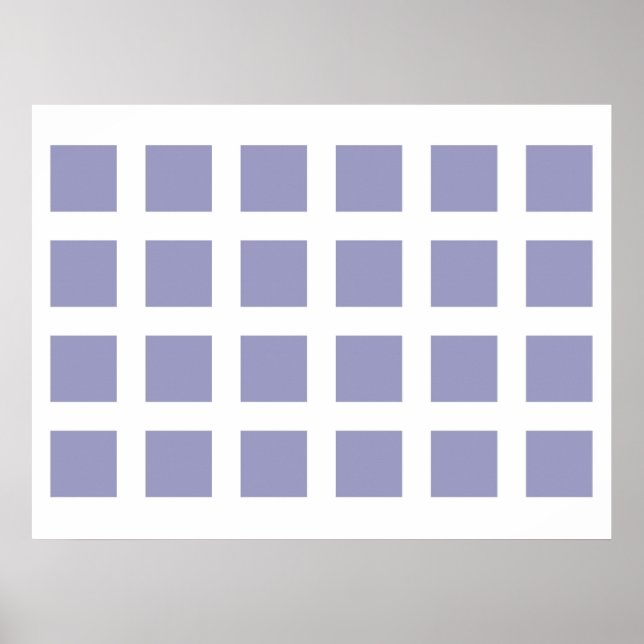 Pôster Ilusões Ópticas Pontos de Fuga Azul Claro Branco (Frente)