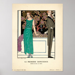 Pôster Ilustração 1920 de Nouveau da arte por George