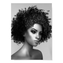 Ilustração 3D Afro Hair