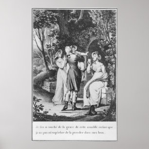 Pôster Ilustração "as amarguras de Werther" perto