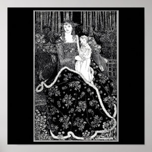 Pôster Ilustração-Aubrey Beardsley 18 do Poster-Vintage