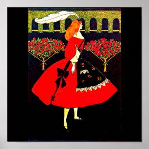 Poster Ilustração-Aubrey Beardsley 22 do Poster-Vintage
