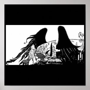 Pôster Ilustração-Aubrey Beardsley 24 do Poster-Vintage