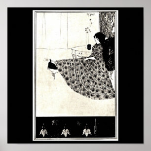 Pôster Ilustração-Aubrey Beardsley 45 do Poster-Vintage