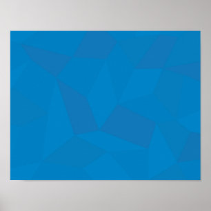 Poster Ilustração azul, geométrica, legal, exclusiva,