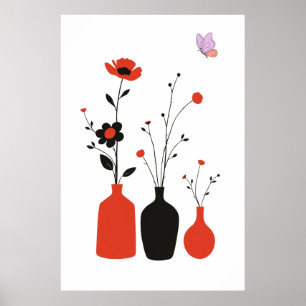 Poster Ilustração Botânica Minimalista