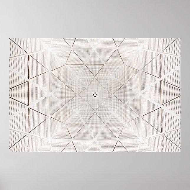 Poster Ilustração branca e preta (Frente)
