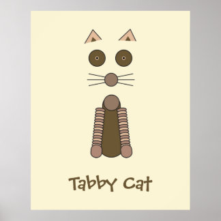 Poster Ilustração CAT Tabby