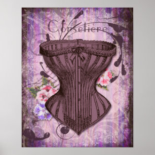 Pôster Ilustração Corsetiere I Corset