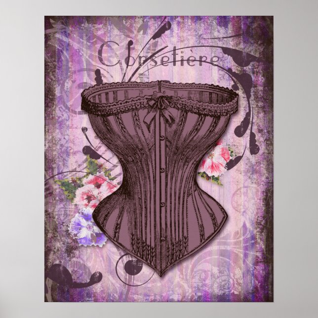 Pôster Ilustração Corsetiere I Corset (Frente)