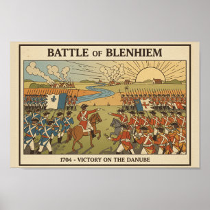 Poster Ilustração da Batalha de Blenheim