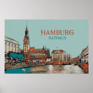 Poster Ilustração da Câmara Municipal de Hamburgo