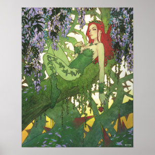 Poster Ilustração da Capa do Batman Rebirth Poison Ivy