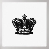 Ilustração da Coroa Vintage