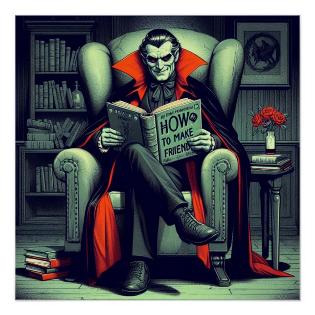 Pôster Ilustração da drácula (Frente)