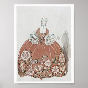 Pôster Ilustração da forma do art deco