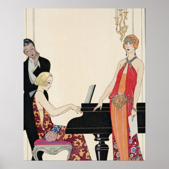 Pôster Ilustração da "Gazette du Bon Ton" (Frente)