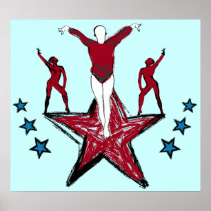 Pôster Ilustração da ginástica urbana