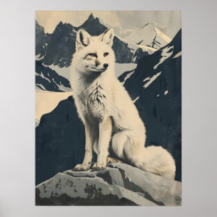 Poster Ilustração da Raposa Árctica