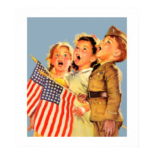 Ilustração da Revista Vintage, 1940, para Crianças