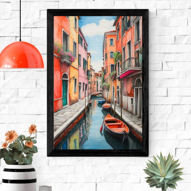 Poster Ilustração da rua Veneza (Criador carregado)