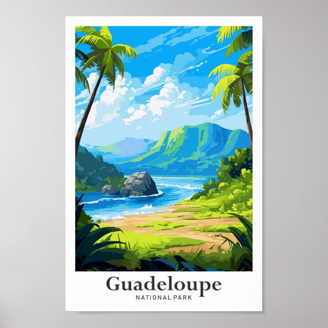 Poster Ilustração da Viagem do Parque Nacional de Guadalo (Frente)