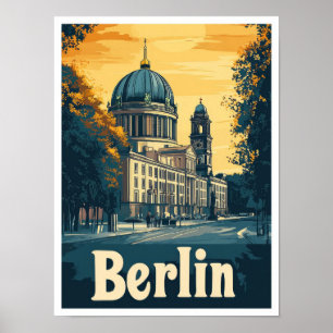 Poster Ilustração da Viagens vintage de Arte da Alemanha 