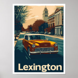 Poster Ilustração da Viagens vintage de Arte do Kentucky