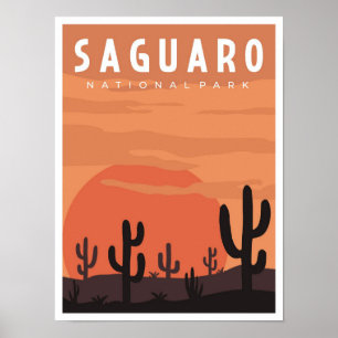 Poster Ilustração da Viagens vintage do Parque Nacional d
