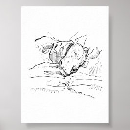 Poster Ilustração de Amante de Cães Beagle