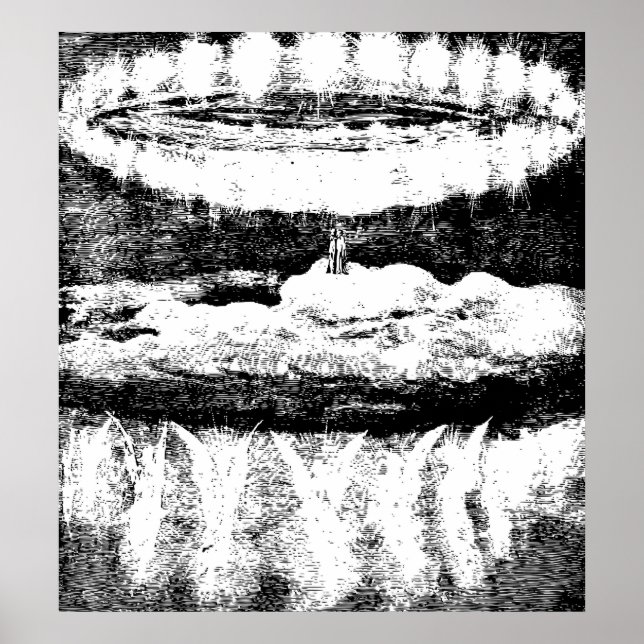 Pôster Ilustração de Angels Dante's Paradise Gustave Dore (Frente)