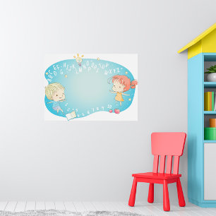 Poster Ilustração de Aprendizado do Alfabeto para Criança