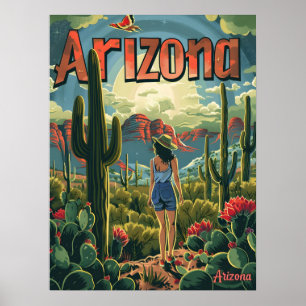 Poster Ilustração de arizona Vintage