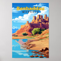 Ilustração de arte Viagem de Benhaddau em Marrocos