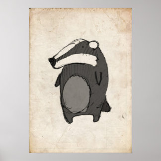 Pôster Ilustração de Badger