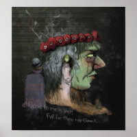 Ilustração de Boas e Mau de Citação de Frankenstei