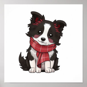 Poster Ilustração de cão de desenho animado