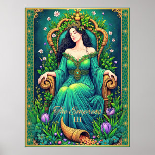 Poster Ilustração de Carta de Tarot, A Imperatriz