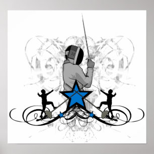 Poster Ilustração de cerco urbana e anca