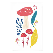 Ilustração de cogumelo cúmulo Pequeno