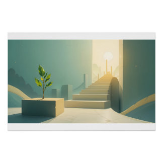 Pôster Ilustração de Crescimento Universal