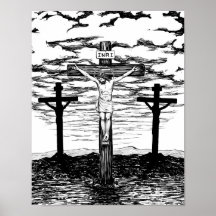 Ilustração de Crucificação por Amanda Diehl