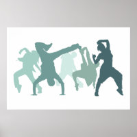 Ilustração de Dançarinos Hip Hop