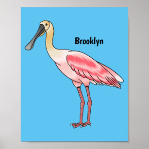 Poster Ilustração de desenho animado de pássaros