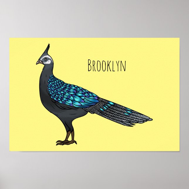 Poster Ilustração de desenho animado de pheasant pheasant (Frente)