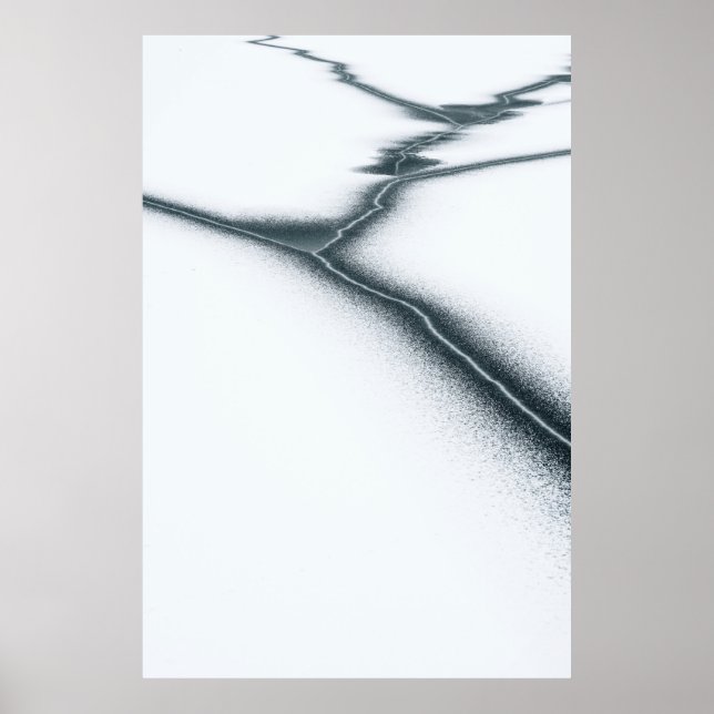 Poster Ilustração de desenho branco e preto (Frente)